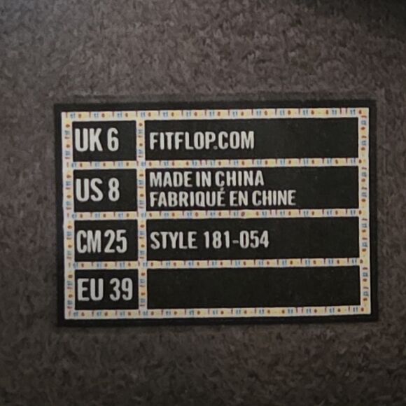 FitFlop Lunetta Style 181-054 Grey Leather Jeweled Sandals Size 8 - Picture 6 of 12